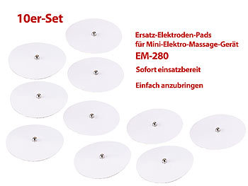 newgen medicals 10er-Set Elektroden-Pads für Akku-Stimulator EM-280
