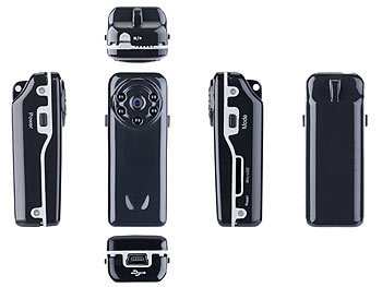 Somikon Mini-Überwachungs-Cam Raptor-720.ir mit HD-Video & Infrarot-Nachtsicht