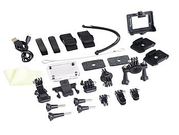 Somikon 4K-Action-Cam für UHD-Videos, 2 Displays, 16-MP-Sony-Sensor (ref.)