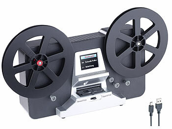 Somikon HD-XL-Film-Scanner & -Digitalisierer für Super 8 & 8 mm, bis 7'-Rollen
