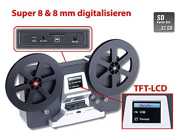 Filmdigitalisierer: Somikon HD-XL-Film-Scanner & -Digitalisierer für Super 8 und 8mm (refurbished)
