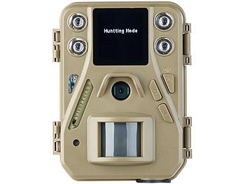 VisorTech HD-Mini-Wildkamera mit Farbdisplay & Infrarot-Nachtsicht, 12 MP, IP66