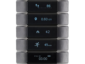 Fitness-Armband mit und Nachrichtenanzeige, Bluetooth