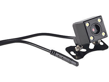 NavGear HD-Rückspiegel-Dashcam mit G-Sensor, 10,9-cm-Display & Rückfahr-Kamera