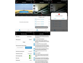 NavGear Unauffällige HD-Dashcam, G-Sensor, WLAN, App-Steuerung, Android & iOS