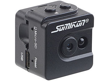 Somikon Ultrakompakte Micro-Videokamera mit HD-720p-Auflösung & LED-Nachtsicht