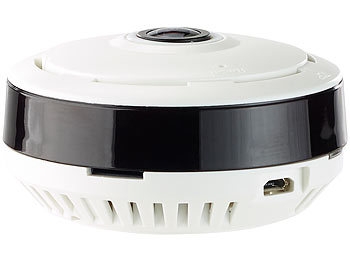360 Kamera: 7links IP-Panorama-Überwachungskamera, 360°, Nachtsicht (Versandrückläufer)