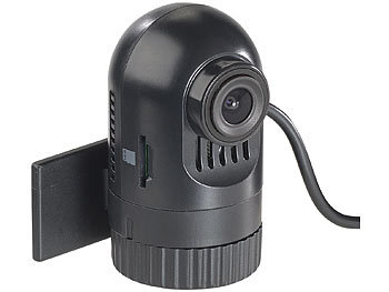 NavGear Mini-HD-Dashcam MDV-1600.av mit G-Sensor, WLAN und Smartphone-App