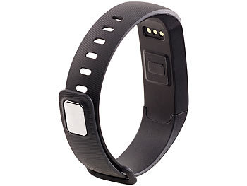 newgen medicals Fitness-Armband, Blutdruck- & Herzfrequenz-Anzeige, Bluetooth, IP67