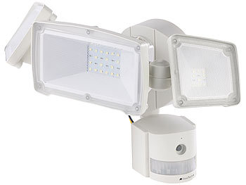 VisorTech HD-IP-Überwachungskamera m. LED-Strahler, Bewegungssensor, SD-Aufnahme
