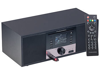 VR-Radio Stereo-Internetradio m. CD-Player, DAB+/FM, Farbdisplay, Wecker, 32 W