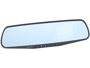 NavGear Rückspiegel-Dashcam mit Bewegungserkennung und 7,1-cm-Display (2,8")