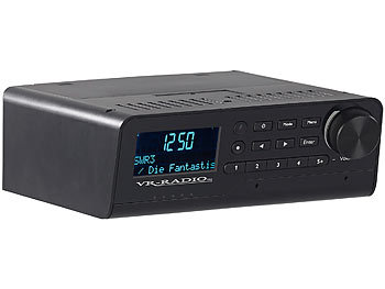 VR-Radio Unterbau-WLAN-Küchenradio, Amazon Alexa, DAB+, UKW, 10 Watt, schwarz