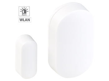 Alexa Alarmanlage: VisorTech Mini-Tür- und Fenster-Sensor für WLAN-Alarmanlage XMD-3000.avs