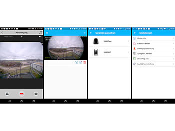Somikon WLAN-Video-Türklingel mit App, 180° Bildwinkel, 6 Monate Akku-Laufzeit