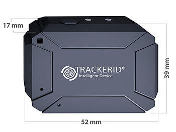 TrackerID WLAN-, GPS- & GSM-Live-Tracker mit App, Gegensprecher, Halterung, IP67