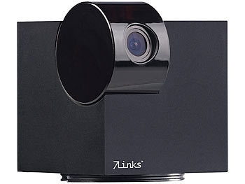 7links Pan-Tilt-IP-Überwachungskamera mit Full HD, WLAN, App und Nachtsicht