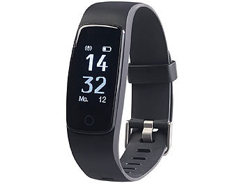 newgen medicals Premium-GPS-Fitness-Armband mit XL-Touch-Display, 14 Sportarten, IP68