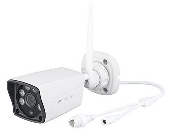 VisorTech Funk-Überwachungs-Set mit HDD-Rekorder und 4 Full-HD-Kameras, App