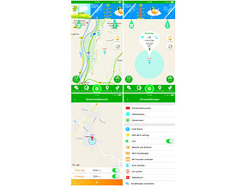 TrackerID Kinder-Smartwatch, Telefon, GPS-, GSM-, WiFi-Tracking, SOS-Taste, rosa