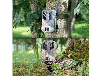 VisorTech 4K-Wildkamera mit Bewegungssensor, Nachtsicht, Farb-Display, IP66