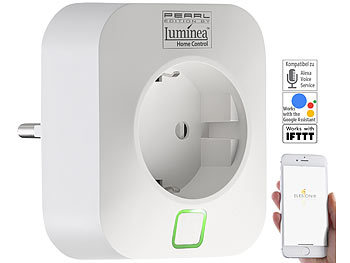 Luminea Home Control WLAN-Steckdose, App, komp. mit Amazon Alexa (Versandrückläufer)