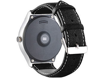 simvalley Mobile Smartwatch mit Herzfrequenz-Messung, Bluetooth 4.0, Versandrückläufer