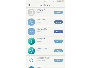 Callstel 6in1-Schlüsselfinder, Bluetooth 5, App, kompatibel mit Amazon Alexa