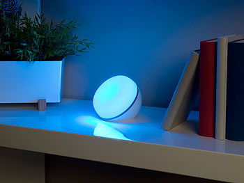 Luminea Home Control WLAN-LED-Stimmungsleuchte, WLAN (Alexa & Google) 5 Watt, 200 Lumen