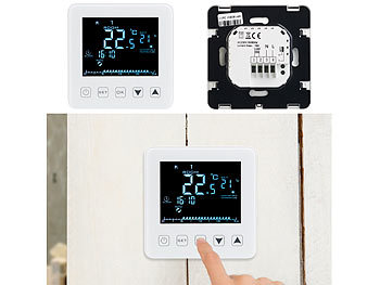 LCD Digital Thermostat Touchscreen Raumthermostat FußBodenheizung Wandheizung DE 