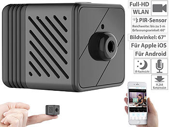 7links Micro-IP-Kamera mit Full-HD, Akku, PIR, Nachtsicht, Versandrückläufer