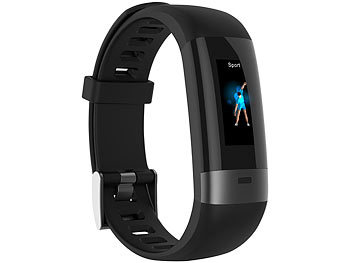 newgen medicals Fitness-Armband, Blutdruck-/Herzfrequenz-/EKG-Anzeige, Bluetooth, App