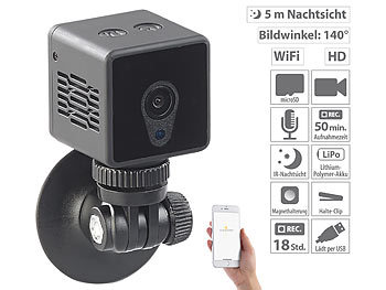WLAN Mini Kamera Wireless 1080P IP Überwachungkamera Wifi Nachtsicht Spycam NEU 
