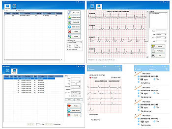 Mobiles Medizinisches EKG Messgerät mit PC Software und App