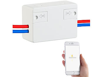 Funkschalter: Luminea Home Control WLAN-Schalter für Licht & Co., für Siri, Alexa & Google Assistant, 10A