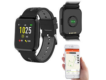 newgen medicals GPS-Sportuhr, Always-On-Display, Bluetooth, App,Versandrückläufer