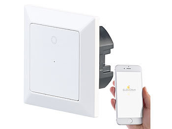 WLAN Taster: Luminea Home Control Lichttaster mit WLAN, App, kompat. zu Siri, Alexa & Google Assistant