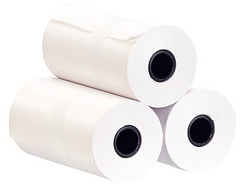 Thermopapier Schwarz auf Weiß 6 m Länge für jede Rolle Thermodruckerpapier für Bluetooth-Taschendrucker 10 Rollen Thermopapier Breite: 5,5 cm 