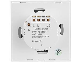 WiFi elektrische Jalousien Schalter Touch Panel Smart Switch APP Sprachsteuerung 