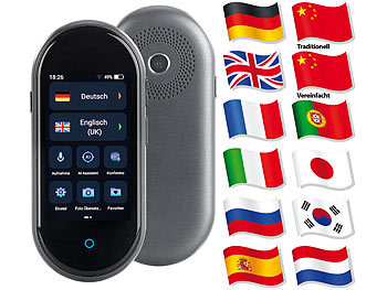 Mobiler Echtzeit Sprachübersetzer, 106 Sprachen, Touchscreen, Kamera