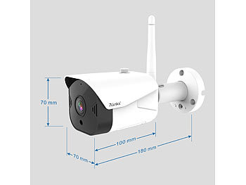 7links Outdoor-WLAN-IP-Überwachungskamera mit Full HD, Nachtsicht, App, IP44