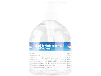 Desinfektionsgel: newgen medicals Hand-Desinfektions-Gel in Spender-Flasche, alkoholfrei, 500 ml