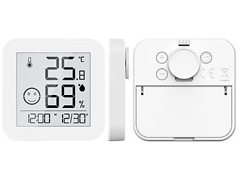 Neoteck Digitale Thermo Hygrometer Thermometer Feuchtigkeitsmesser Wetter thermometer Innen und Außen MAX MIN Messung der Temperatur und Luftfeuchtigkeit mit LCD Display und Sensorkabel