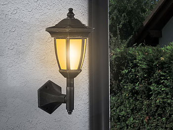 LED-Fackel Feuer-Effekt Pollerleuchte Pollerlampe Chic rustikal Atmosphäre