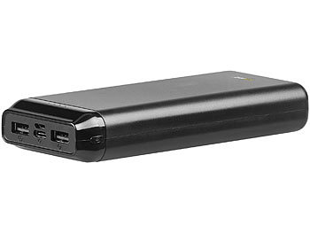 revolt USB-Powerbank PB-220 mit 20.000 mAh, 2 USB-Ports, 2,4 A, 12 Watt
