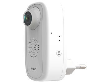 7links Steckdosen-Full-HD-IP-Kamera, WLAN, App, für Echo Show & Google Nest