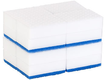 50 Spugne Magiche In Melamina - Gomma Cancella Macchie 100x60x20 Mm - Detergente Multiuso Ecologico