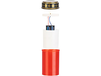 PEARL 8er-Set flackernde Grablicht-LED-Kerzen Batteriebetrieb 12 cm hoch 