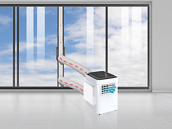 Sichler 2er-Set Rollladen-Fensterblende für Klimaanlagen, z.B. ACS-120.out