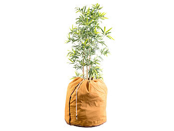 Thermo Pflanzenschutz: Royal Gardineer XL-Thermo-Topfschutz für Pflanzen, 70 x 65 cm, mit Drainage, braun